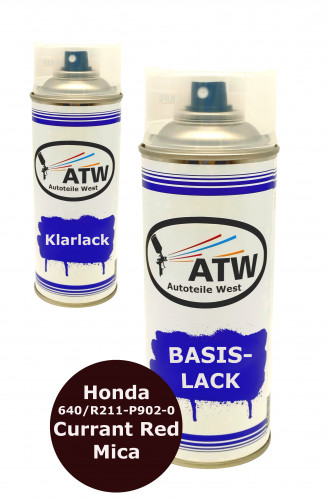 Autolack für Honda 640/R211-P902-0 Currant Red Mica +400ml Klarlack Set